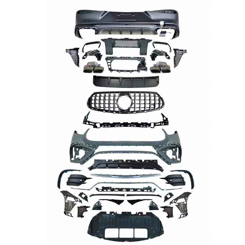 Suitable For Mercedes-Benz GLC COUPE C254 Upgrade GLC63 COUPE AMG Front And Rear Bar Assembly Large Surround