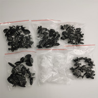 100pcs Auto Fastener Clip Mixed Retainer Fastener Kit for Peugeot 206 207 208 301 307 308 407 408 508 607 2008 3008 4008 5008