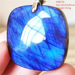 Natural Blue Light Labradorite Pendant Necklace Jewelry Water Drop Yellow Labradorite Beads Women Men Gemstone AAAAAA
