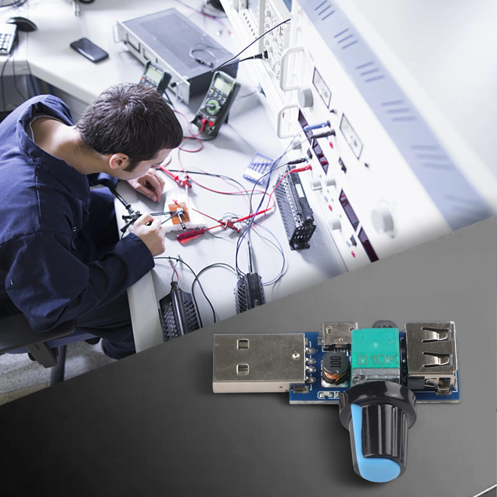 

Регулируемый USB-регулятор скорости вентилятора, контроллер объема воздуха, контроллер напряжения постоянного тока, драйвер электродвигателя