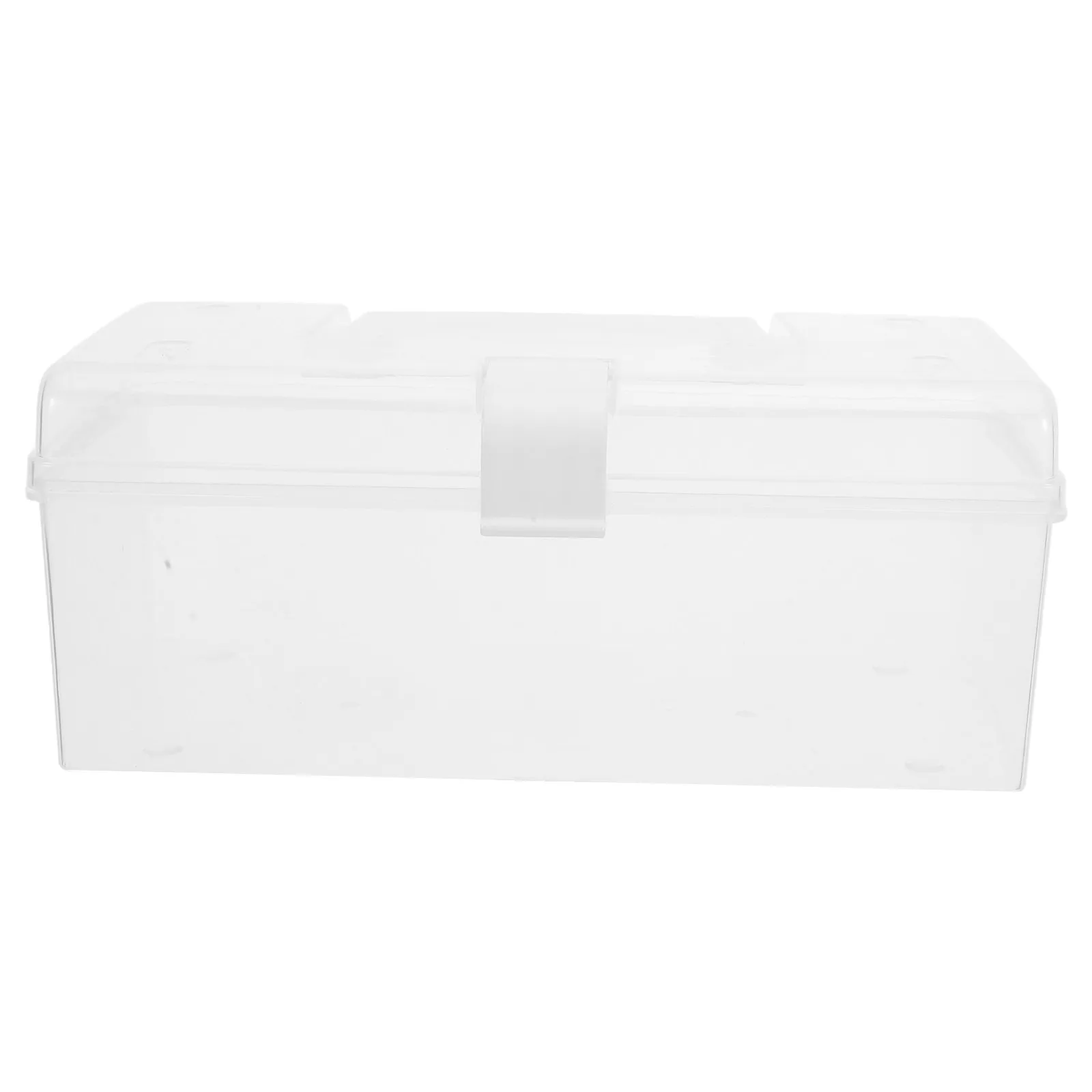 

Portable Medicine Box Large Size White Transparent Plastic First Aid Storage Organizer Home Use Medicine Container Portable Easy