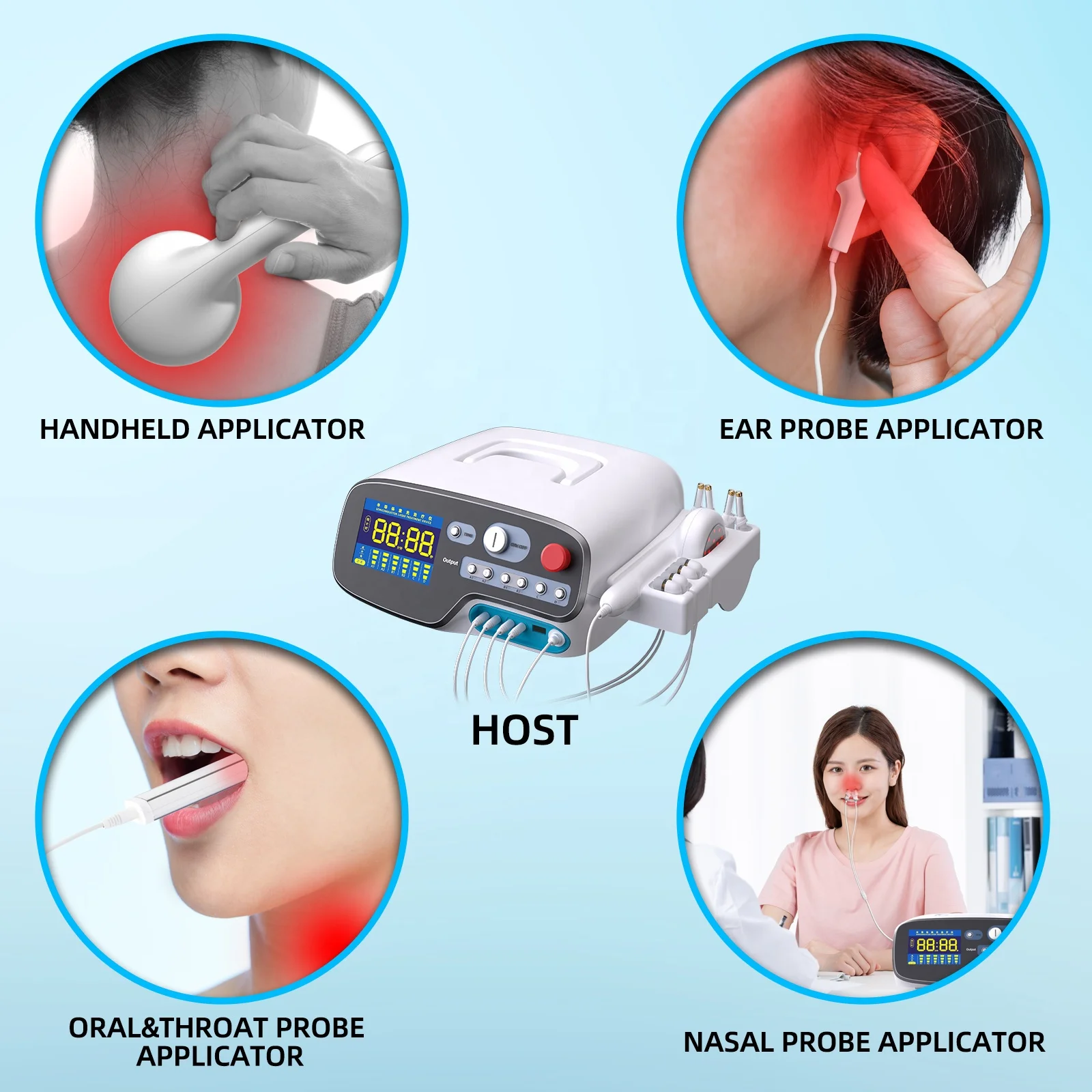 laser physical therapy for body rehabilitation low level laser therapy equipment for otitis media tinnitus rhinitis