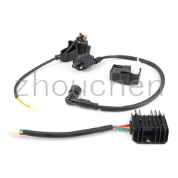 Ignition Coil 6 Pin CDI Box Starter Solenoid Relay Regulator SET For 150/200/ 250cc ATV QUad motorcycle dirt pit bike scooter