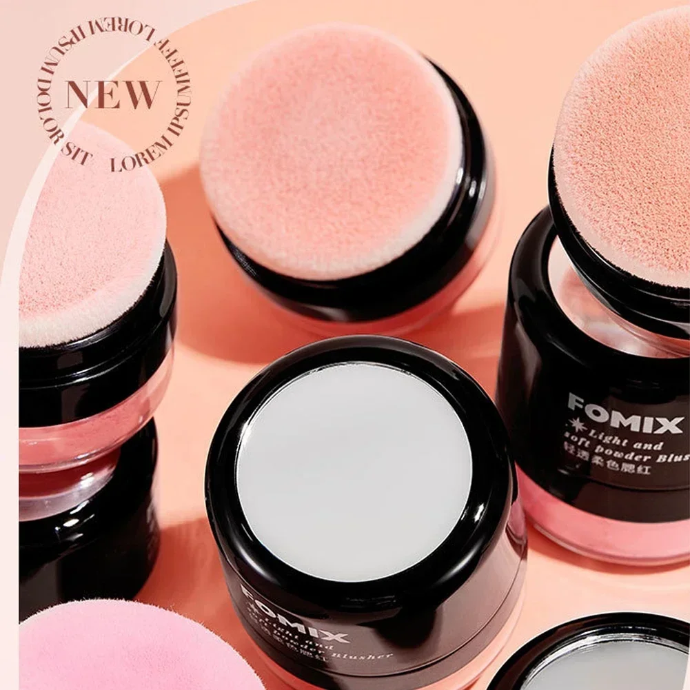 Powder Blusher Mushroom Head Air Cushion - High Gloss Soft Mist Cheek Rouge Face Contour Makeup Tool