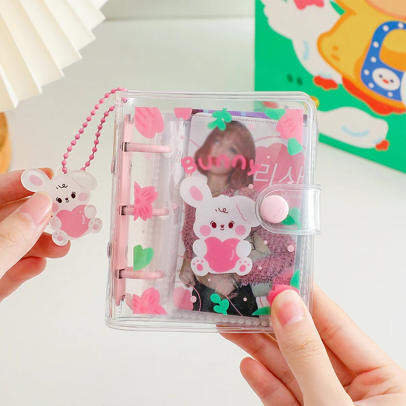 3Inch Cartoon Photocard Protective Case Cute Photo Album With Pendant For Girls Portable Photocard Binder Idol Photo Holder