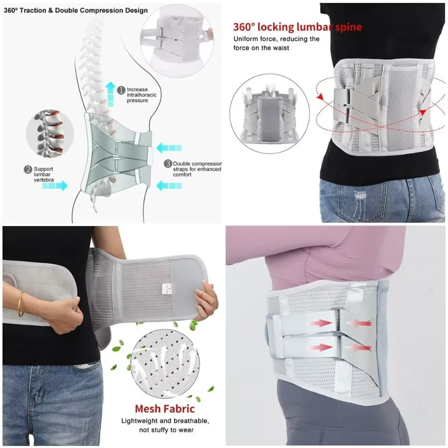 Upliftex Orthopedic Lumbar Support Back Belt With Magnets