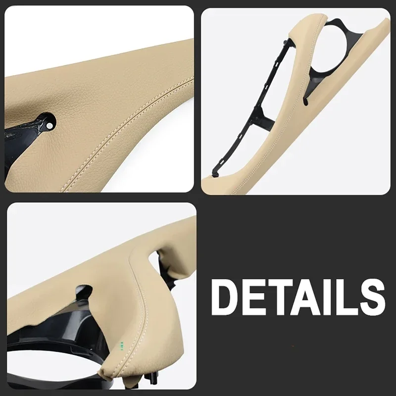 Car Inner Door Armrest with Leather Support for BMW 5 Series F10 F11 F18 520 523 525 528 530 (Only for Left Hand Drive)