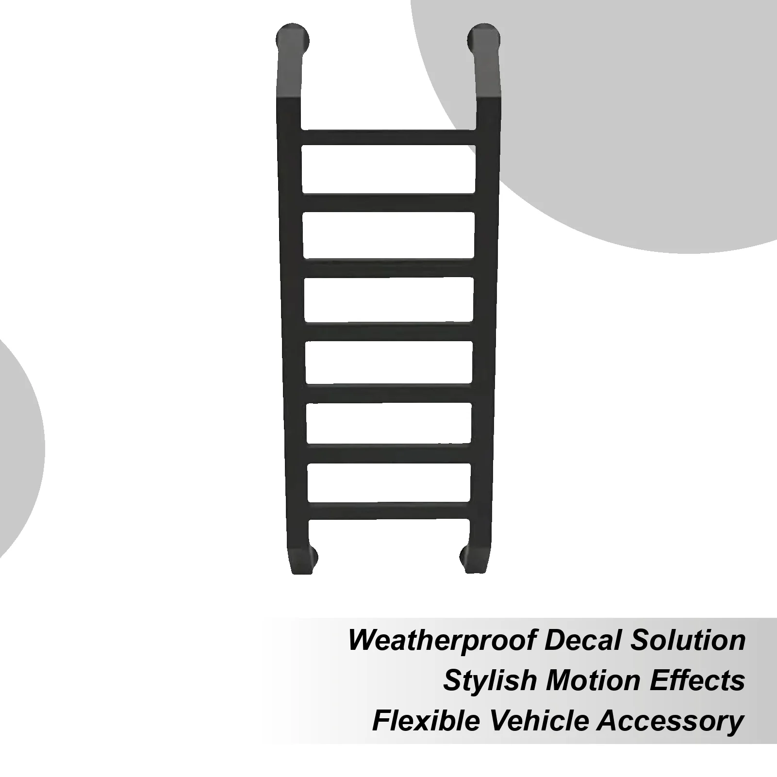 

Decals For Vehicles Adhesive No-Drill Decoration 3D Ladder Decal For Car Body For Bumper Hood Door Commuting Travel Family