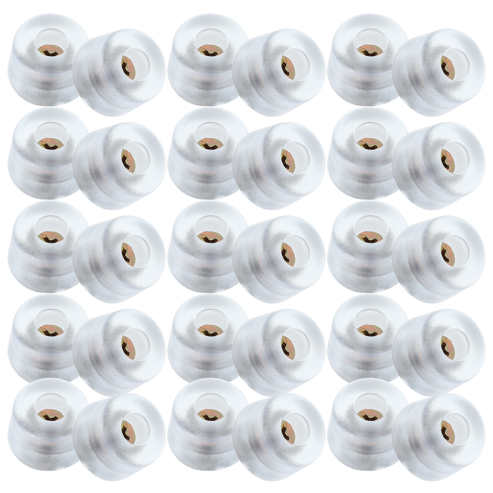 100 pezzi di cuscinetti per mobili a vite protezioni per pavimenti rotonde per sedia tavolo scrivania comò armadio divano antiscivolo cuscinetti per gambe in PVC altezza