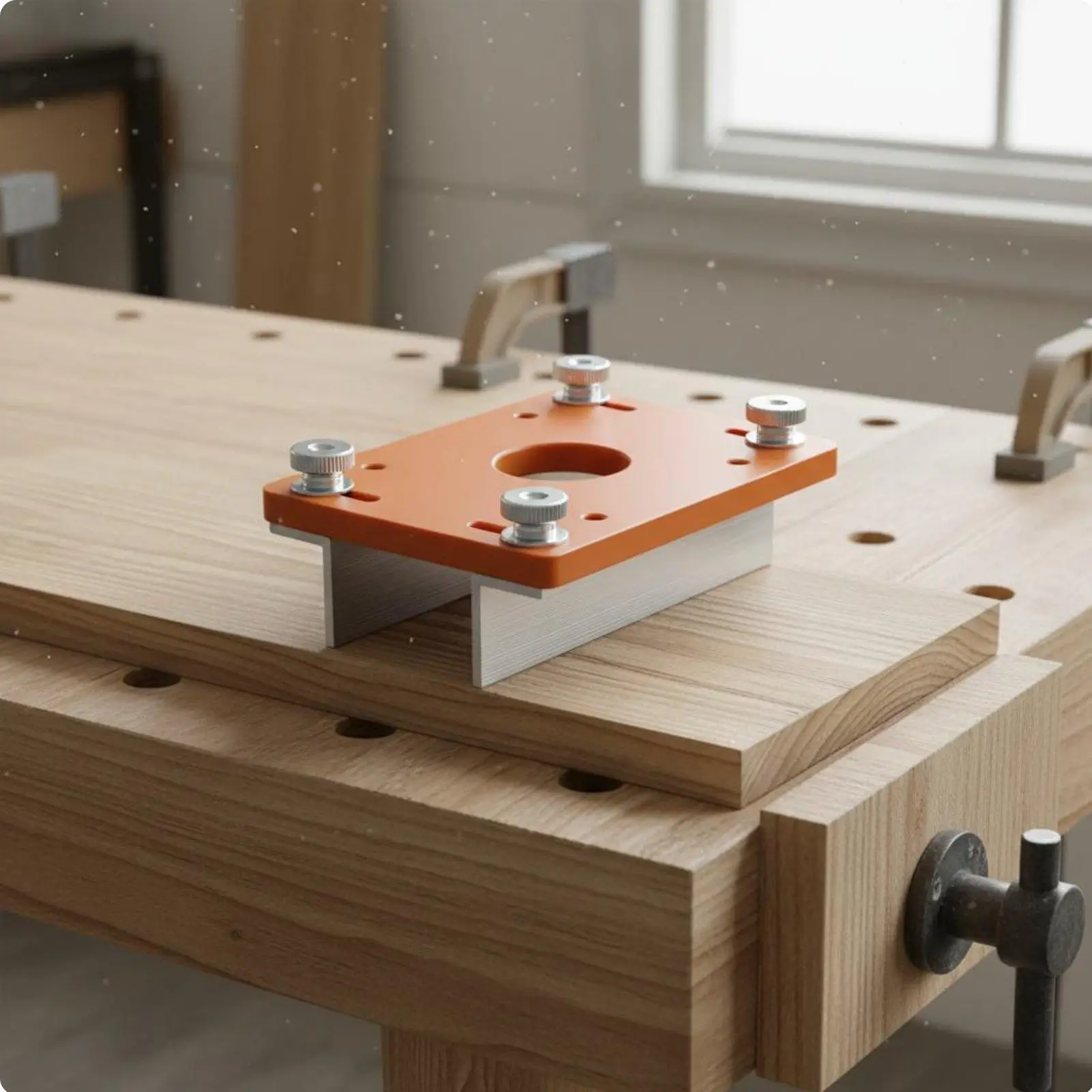 Slotting Locator Grooving Guide Adjustable Scale Router Plate Tool for Drawer Side Panel Installation Use