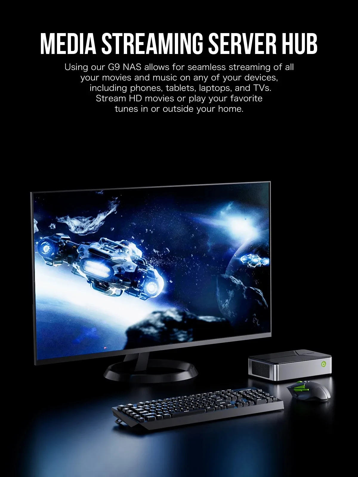 GMKtec/G9 Mini PC قالب جديد Intel N150 Windows 11 Pro LPDDR5 M.2 2280 SSD WIFI6 BT5.2 كمبيوتر صغير بشاشة ثلاثية مزدوجة