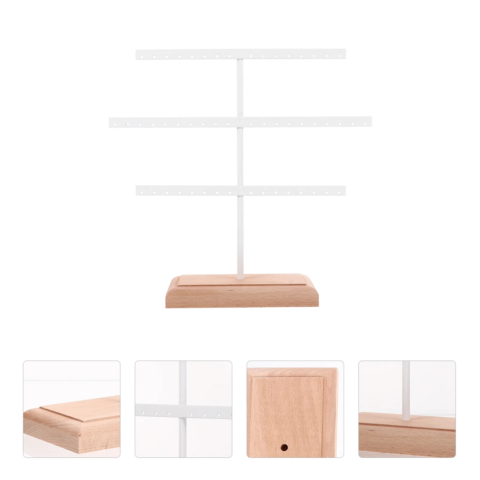 

Jewelry Display Stand Rotating Stylish Storage Necklace Fashionable Holder Iron Hair-hoop Rack Durable Support