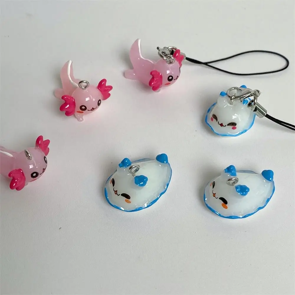 1 Pc Resin Jelly Shark Key Chain Handmade Phone Charms Kawaii Mobile Phone Straps Mobile Phone Pendant Trinket Gift