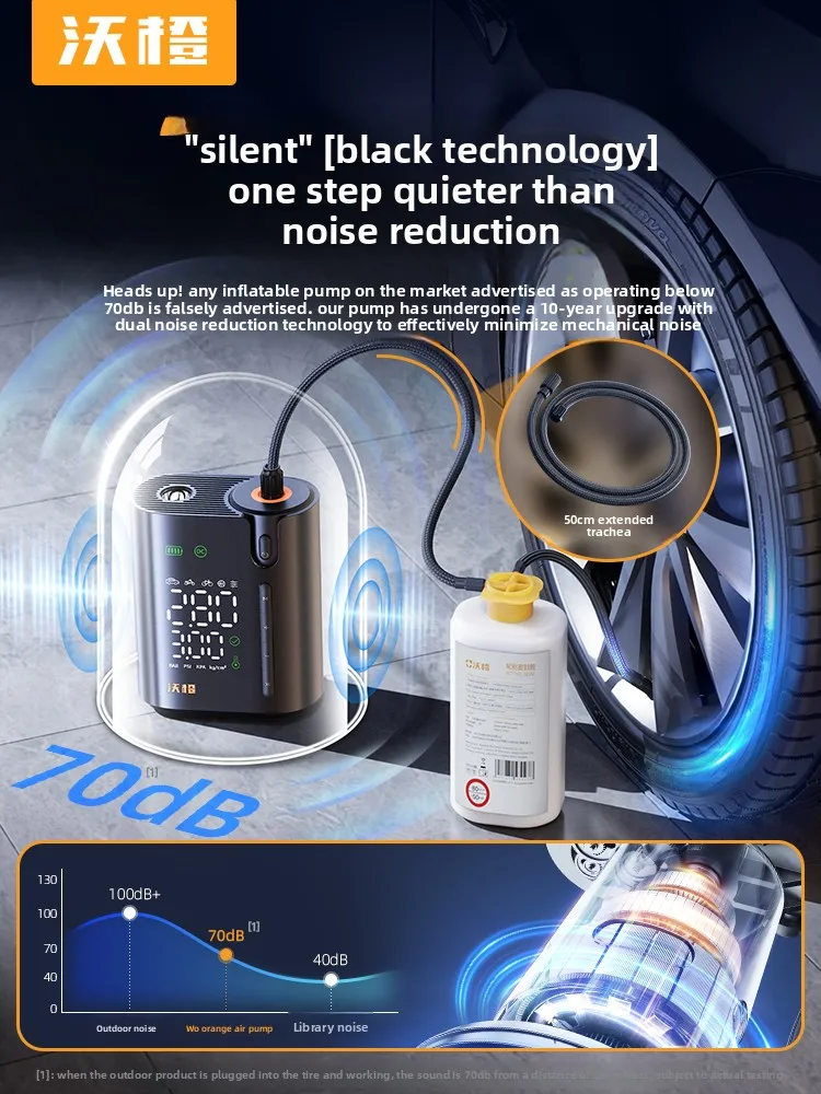 مضخة هواء مضخة هواء للسيارة محمولة لاسلكية كهربائية صغيرة خاصة #4