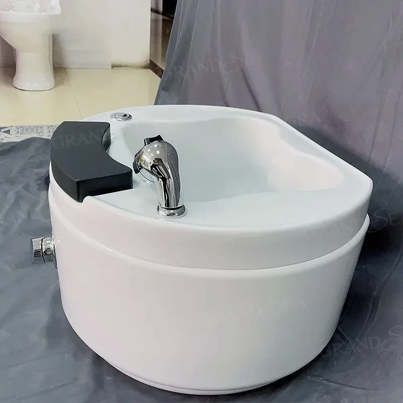 Factory Wholesale Electric Pedicure Basin Pipeless Portable Salon  Spa Foot Bath Tub with Drain