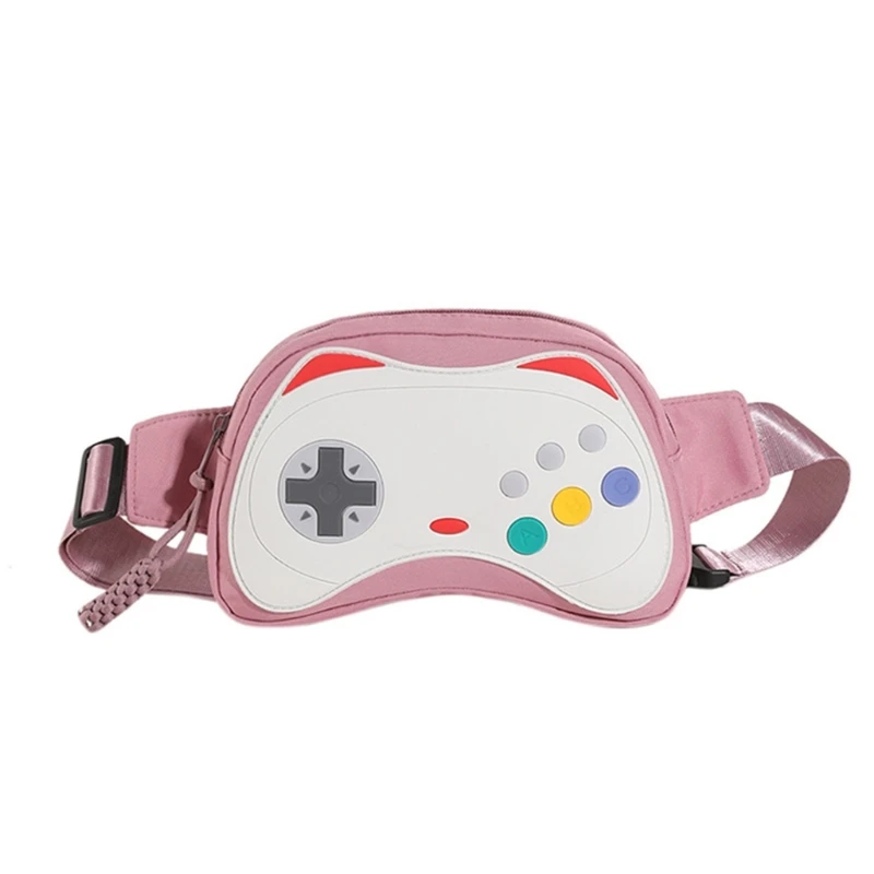 PU Fanny Pack Purse Large Capacity Sports Gamepad Shaped Travel Bag