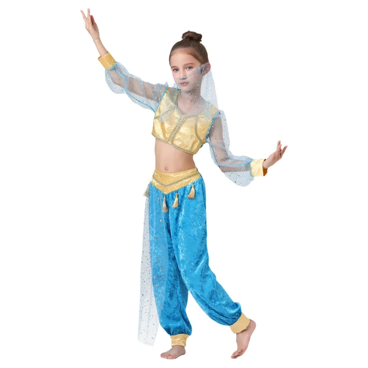 Costume de Princesse Jasmine pour Enfant, Vêtement de Spectacle de brevsur Scène