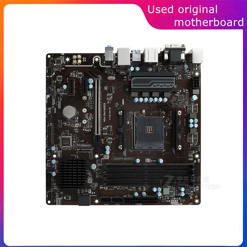 

Used AM4 For AMD B350 B350M PRO-VDH Computer Motherboard USB3.0 SATA3 PCI-E3.0 AM4 DDR4 64G Desktop Mainboard