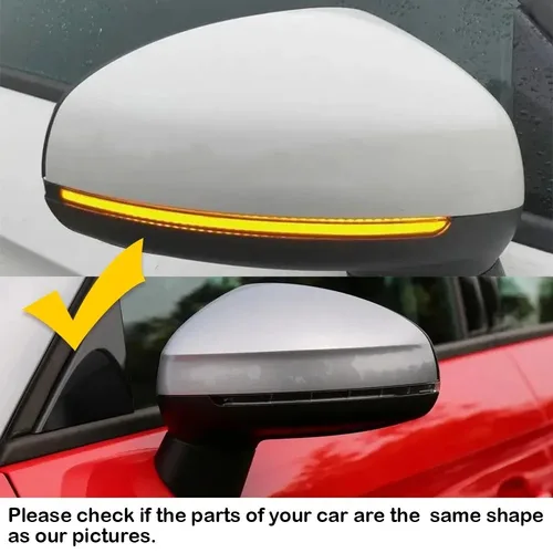 Imagen 2 del producto Cubiertas para Retrovisores Laterales de Audi A1 S1 RS1 2011-2018, Par de Tapas para Espejos Retrovisores Exteriores