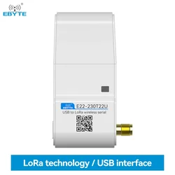 LoRa Module USB Interface 230/400/900MHz EBYTE E22-230/400/900T22U 22dBm With Antenna RSSI LBT 5KM DIP Module