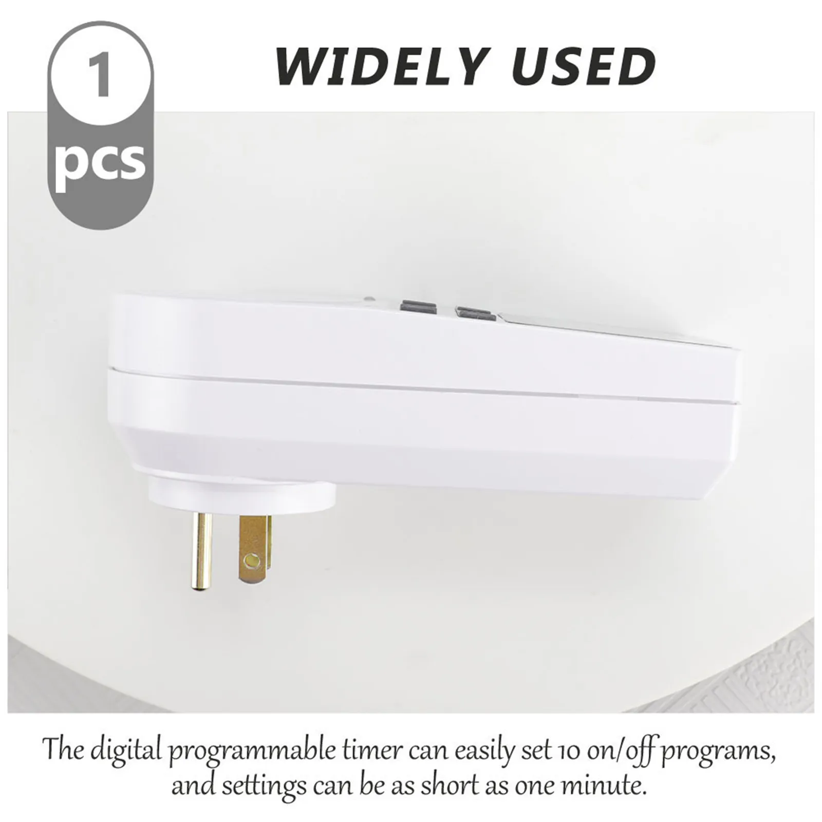 Programmable Digital Timer Outlet with LCD Screen 10 Timing Programs Energy Saving Timer Socket Uk Plug Indoor Use