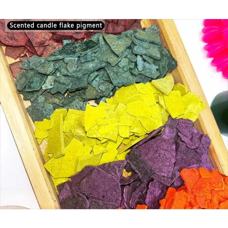 Candle color block DIY scented candle paint plant wax suitable for Morandi gray