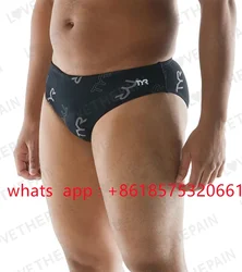 Men Tyr Print Racer Brief Swimsuit Swimsuit Triangular Swimming Trunks Trunks Swim Surf Trunks Beach Shorts Surf Swimming Jammer