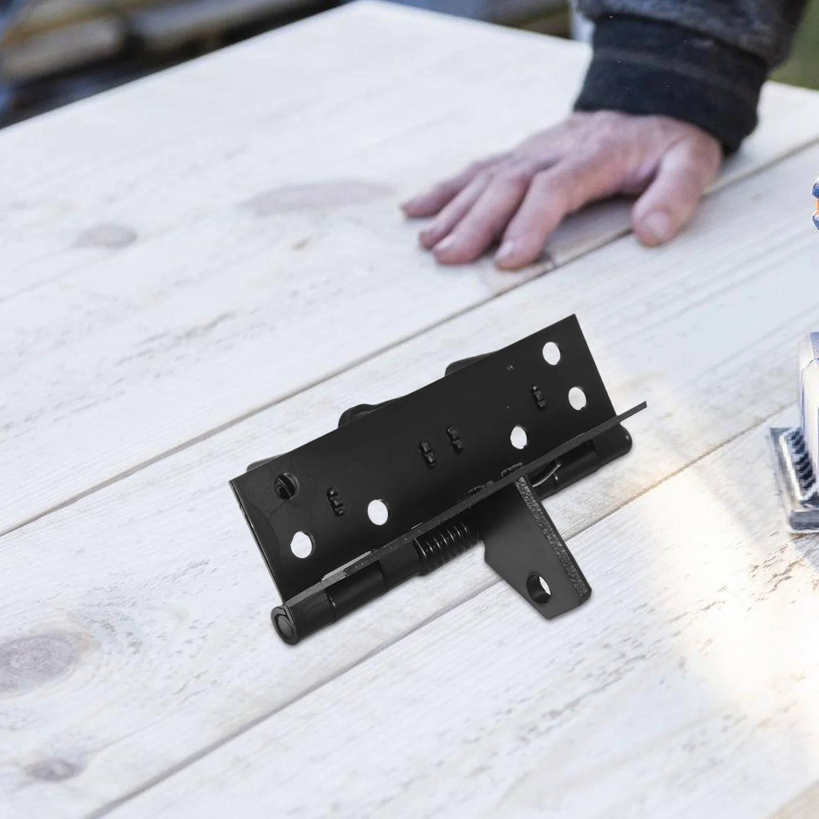 

2pcs Spring Loaded Self Closing Hinges Heavy Duty Automatic Door Closer For Wood Fence Gate Screen Porch Cabinet Doors Invisible