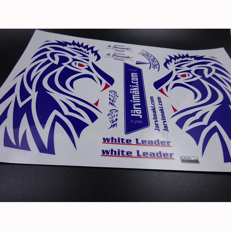 Blue Lion Livery Sticker Decorate for 1/14 Tamiya RC Truck Trailer Tipper Benz Actros 1851 3363 Car Diy Parts