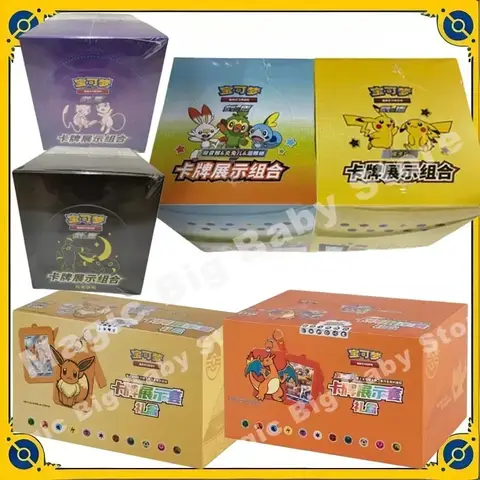 Original Genuine Pokemon Trading PTCG Cards Game PTCG Chinese Card Book Gift Box Cards Exhibit Combination Full Range Child Gift