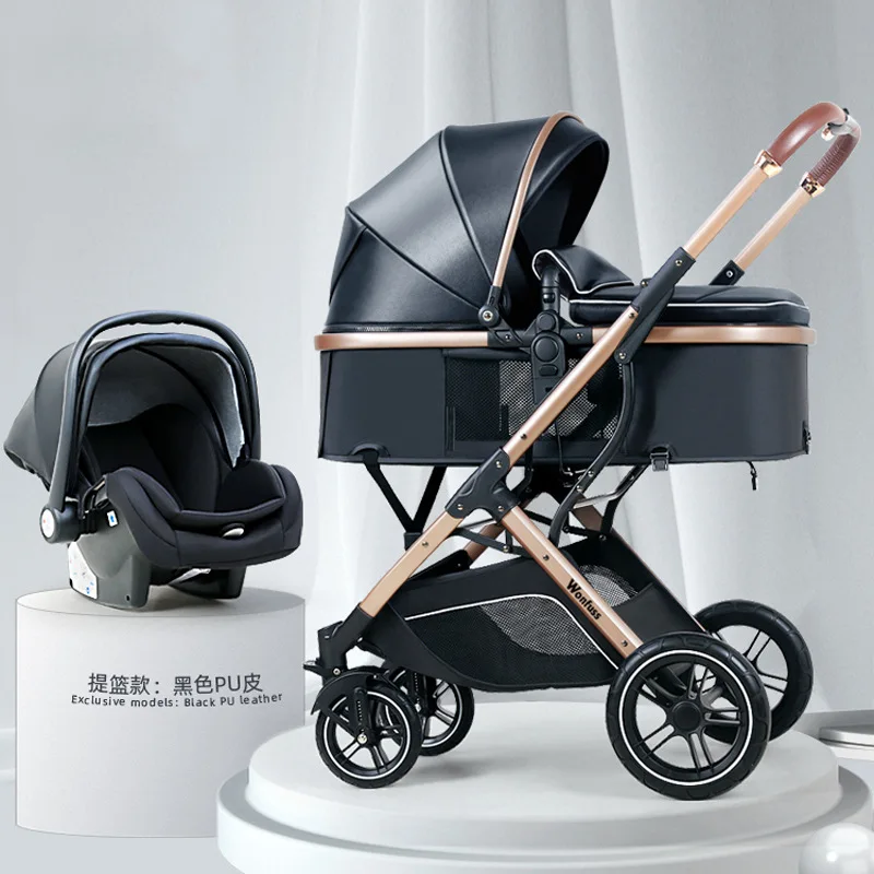 Toddler Adjustable 3 In 1 Baby Carriage, New Design Classic 3 In 1 Baby Cart/