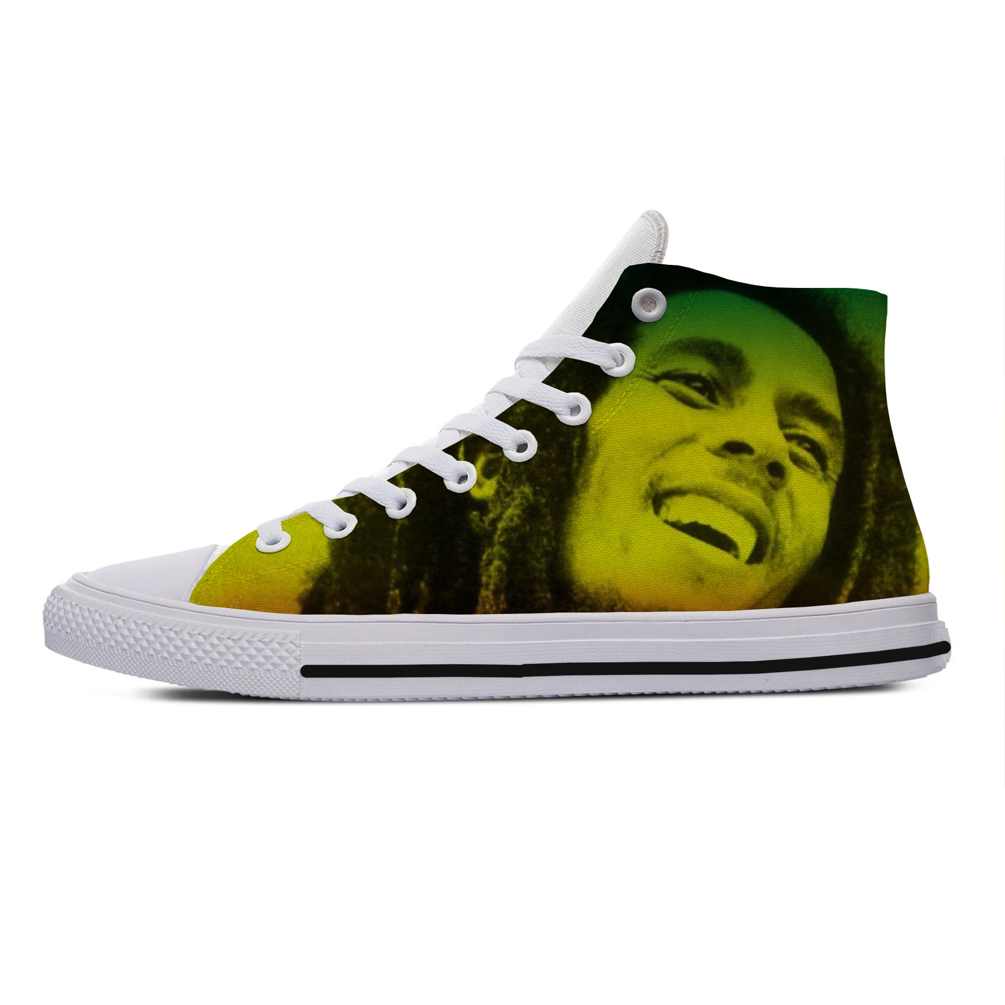 Hot Cool Latest Fashion Bob Marley Casual Shoes Men Women High Quality Harajuku High Top Board Shoes Bob Marley Canvas Shoes