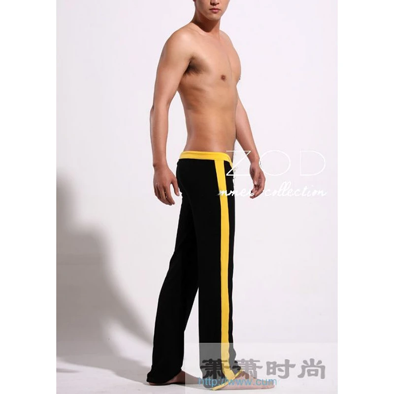 Men\'s gym pants fashionable sports running leggings tight low-cut trousers sports bodysuit