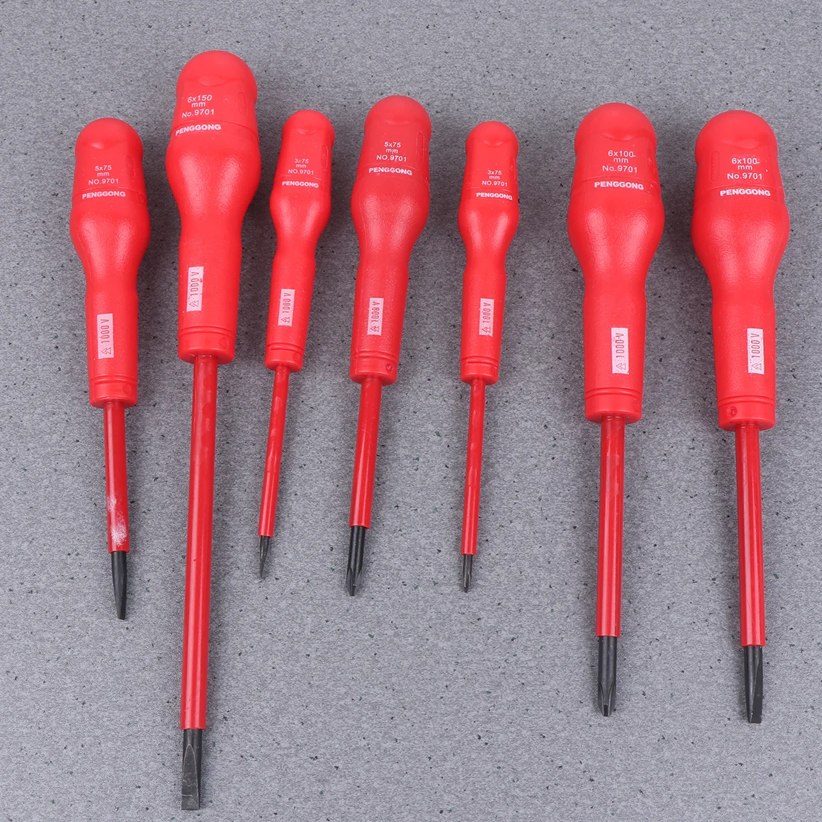 

7pcs Insulated Screwdriver Set Ergonomic Handle Mechanical Repair Tool For Home Auto Electronics Ratchet Spanner