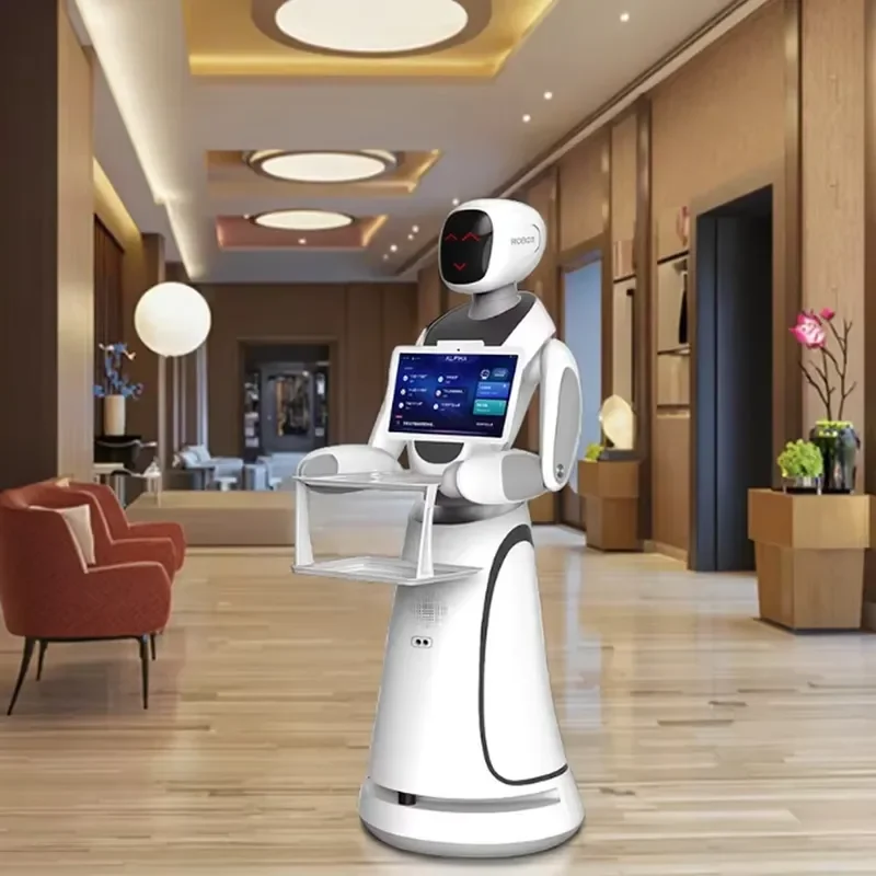 2025 Intelligent Catering Hotel Service Waiter Restaurant Delivery Robot for Food Beverage Transport Automated Serving