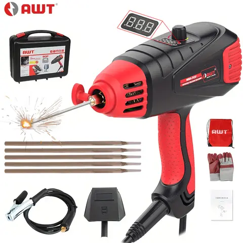 Handheld Welder Machine 110V Portable ARC Welding Machine With IGBT Inverter Knob Variable Current Adjustment 20-90Amp Output