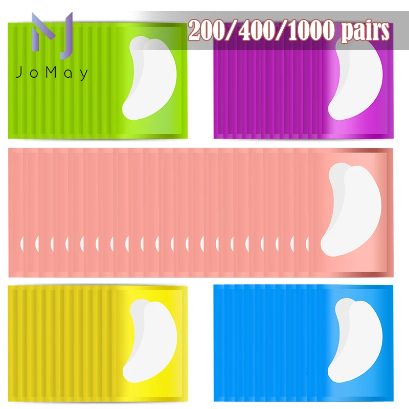 200/400/1000 Pairs Eye Pad Eyelash Pad Gel Patch Grafted Under the Eyelashes for False Eyelash Extension Paper Sticker