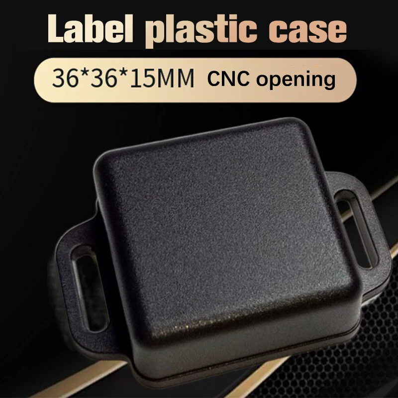 B*1PCS Black 36*36*15mm Plastic Bluetooth Controller Shell Circuit Integration Module Shell Material GPS Label Plastic Shell