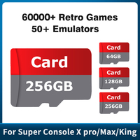 High Speed TF Card Built-in 60000+ Retro Games 64GB 128GB 256GB Memory Card For Super Console X PRO/Super Console X Max/X CUBE