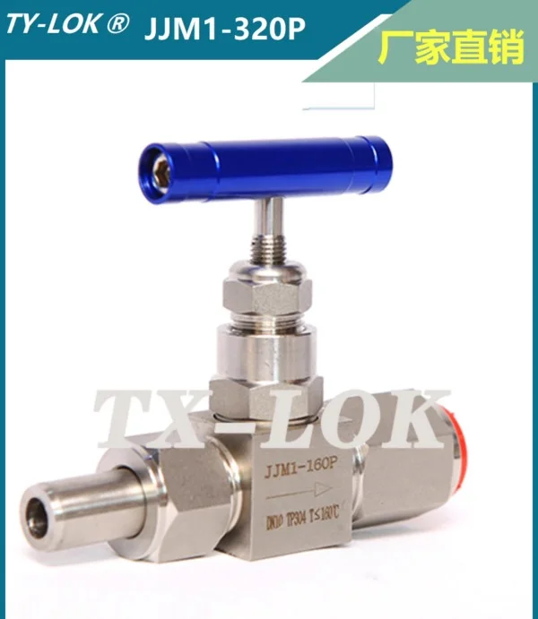 مقياس الضغط JJM-160P صمام الكرة الأرضية صمام إبرة 304 316 الفولاذ المقاوم للصدأ صمام أداة ملحومة بالضغط العالي