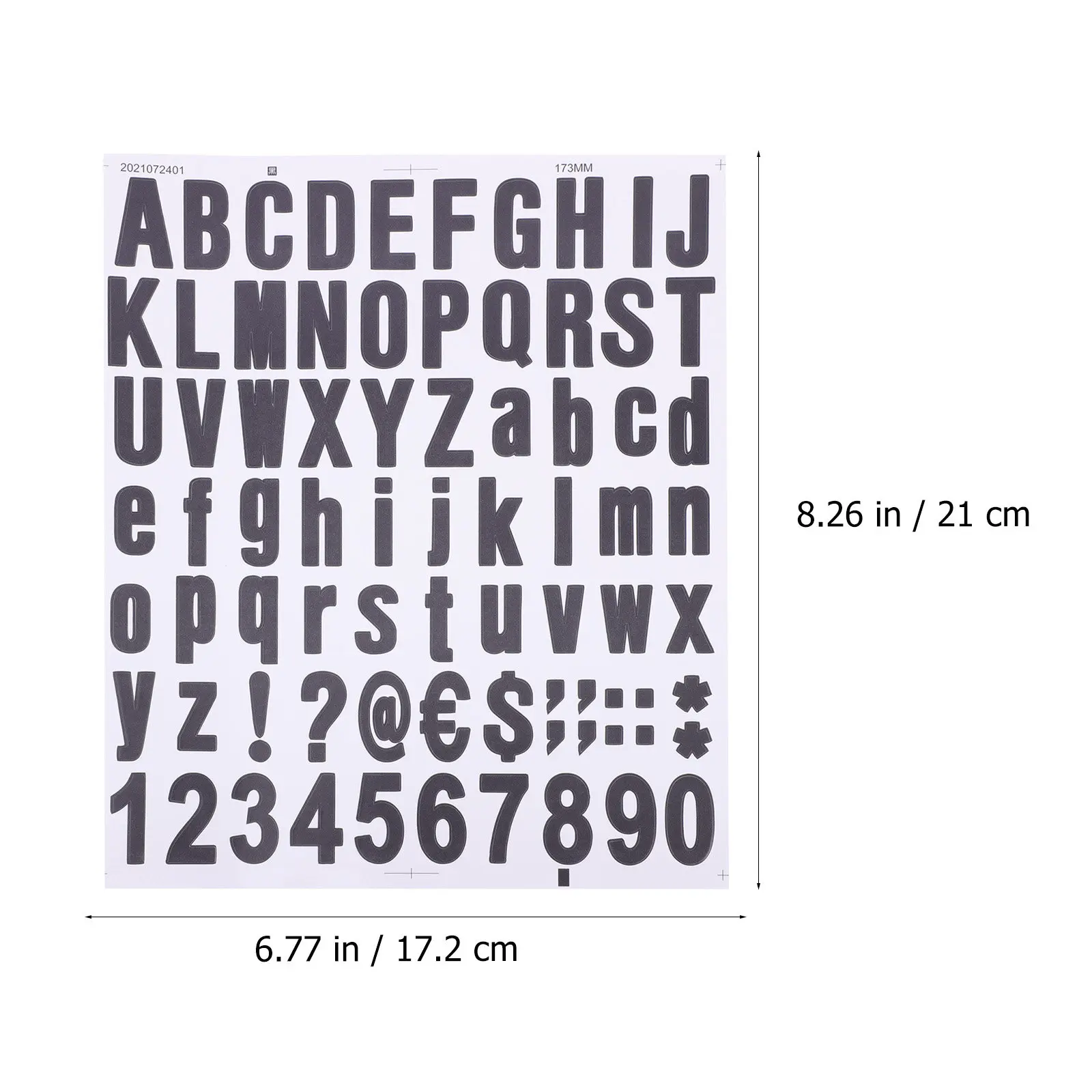 4Pcs Premium DIY Stickers Alphanumeric Labels Adhesive Decals for Calendars Letters Gift Tags Photo Album Decals Scrapbooking