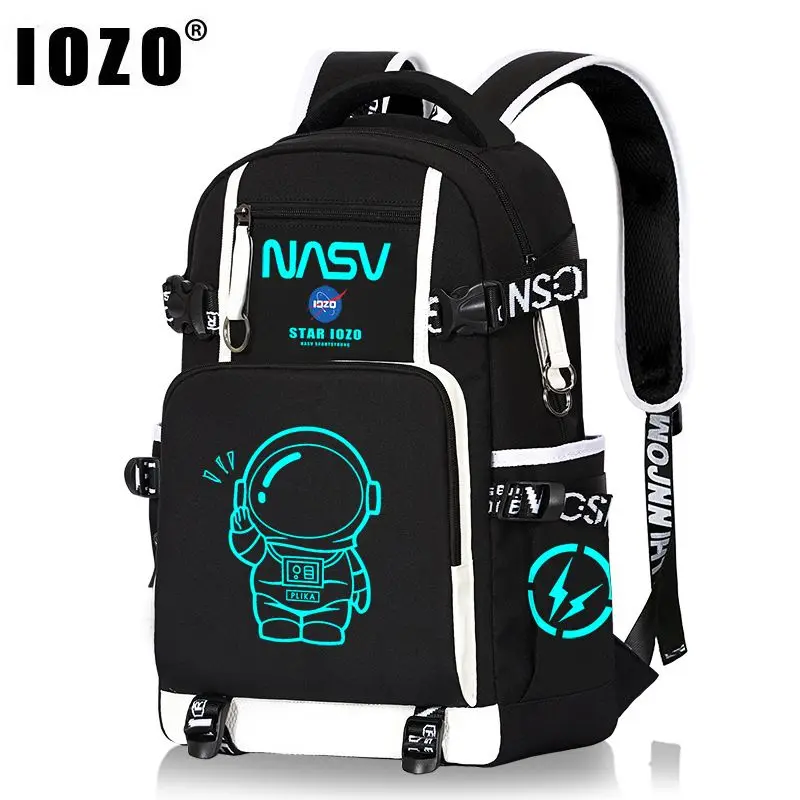 

Astronaut Backpack Male Primary High School Students Grades Three Six Big-capacity Spine Protection Schoolbag Noctilucence Bag