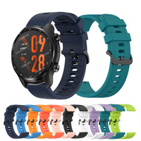 20mm 22mm Strap For TicWatch Pro 3 Ultra GPS Silicone Band For TicWacth Pro 3/2021/S X/GTX GTW/E2 S2/GTH2 E3 E Sport Correas