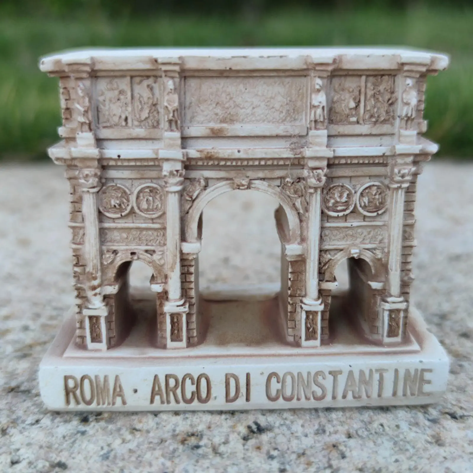 Modelo de porta decorativo para modelo de arquitetura de jardim de fadas de construção de rua