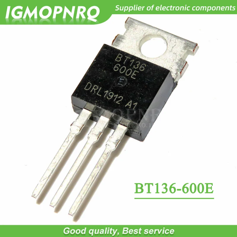 10 sztuk/partia BT136 seria BT136-600E 600E TO-220 triak 800V/4A/5W nowy oryginalny g