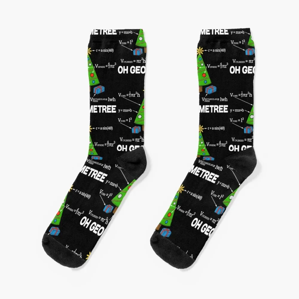 

Math Geometry Christmas Tree Geometree Socks Children's sport gym Men Socks Luxury Brand Women's