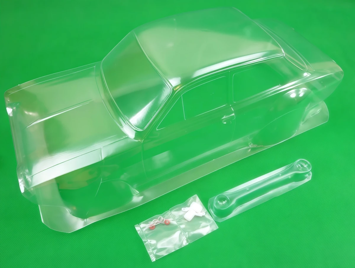 1/10 Escort MK1 Clear PC Body Shell 190mm W/ Light Buckets & Mirrors for Tamiya TT02 HSP HPI RC Touring/Rally Car Upgrade Parts