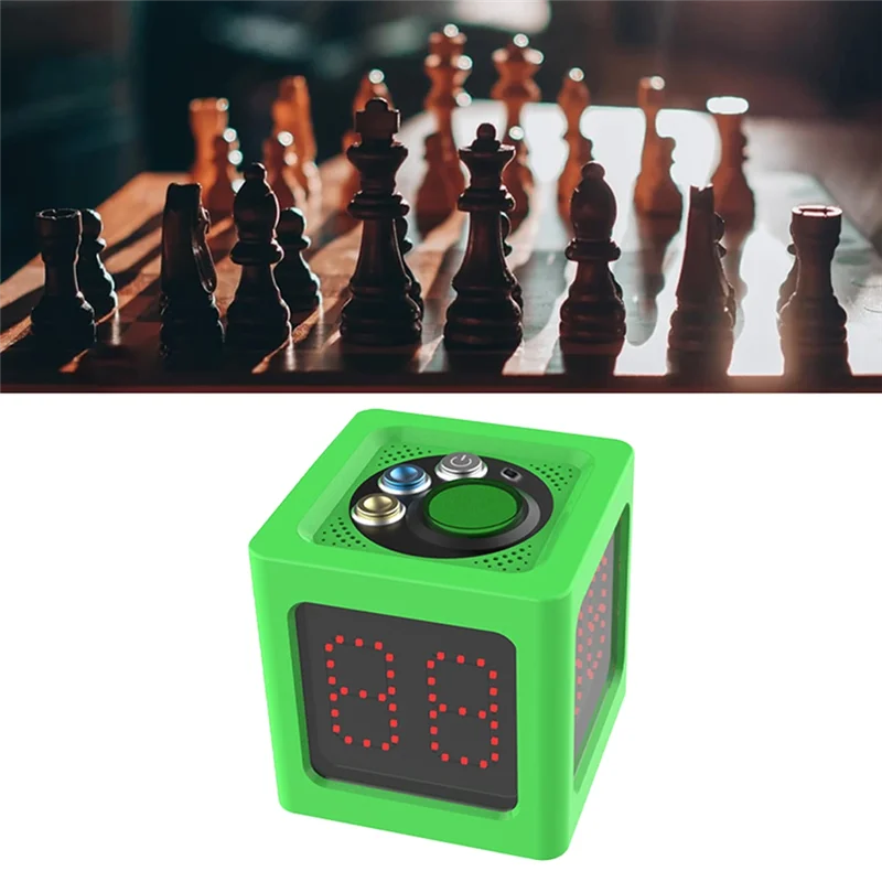 

ABRE-Cube Таймер 1,4 дюйма 4-сторонний цифровой секундомер обратного отсчета для соревнований по шахматам и карте таймер обратного отсчета