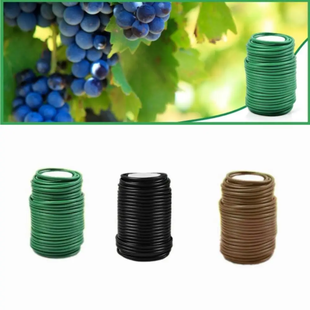 

Quality 20m Gardening Cable Ties Easy Operation Plant Twine Coated Twist Tie Reusable Flexible Plant Support Twist Ties Plant