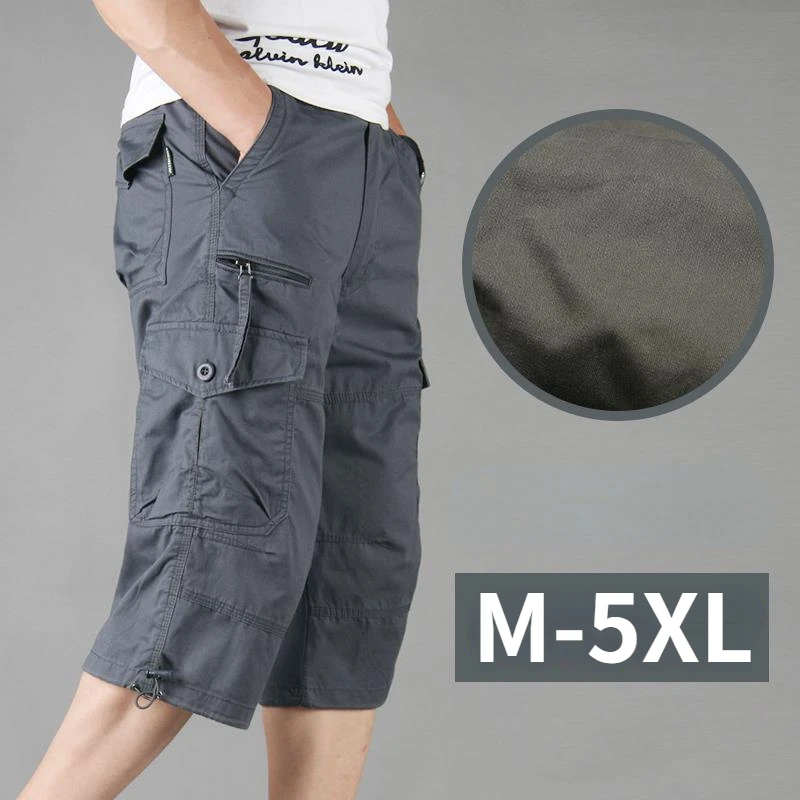 

2023 New Fashion Men's Overalls Men's Loose Casual Straight Leg Pants Cropped Pants